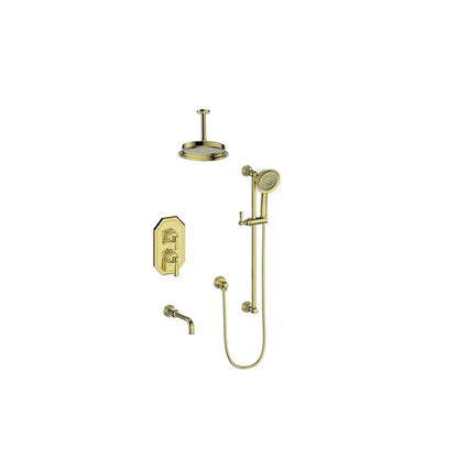 CARINTHIA 3 - WAY TH SHOWER KIT WITH 6 - inch CEILING ARM - SET.CX1.320.316 - Golzar Home