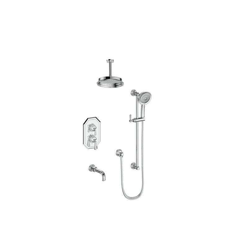 CARINTHIA 3 - WAY TH SHOWER KIT WITH 6 - inch CEILING ARM - SET.CX1.320.316 - Golzar Home