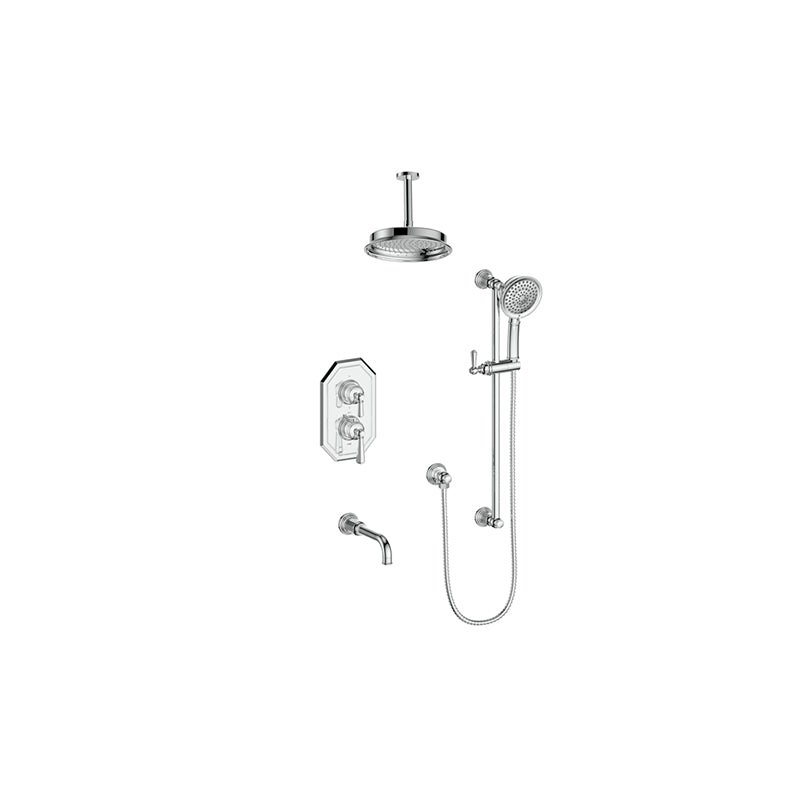 CARINTHIA 3 - WAY TH SHOWER KIT WITH 6 - inch CEILING ARM - SET.CX1.320.316 - Golzar Home