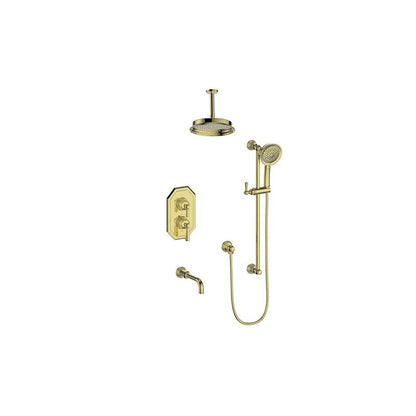 CARINTHIA 3 - WAY TH SHOWER KIT WITH 6 - inch CEILING ARM - SET.CX1.320.316 - Golzar Home