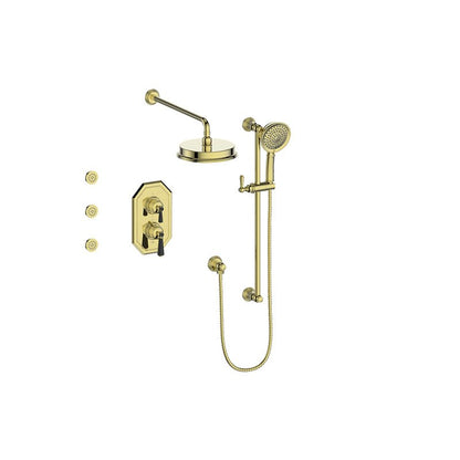 CARINTHIA 3 - WAY TH SHOWER KIT WITH BODY JETS - SET.CX.320.810 - Golzar Home