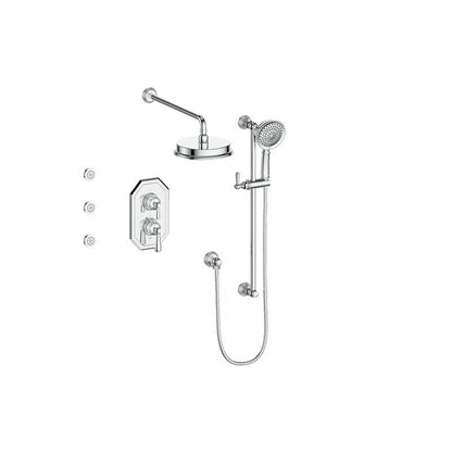 CARINTHIA 3 - WAY TH SHOWER KIT WITH BODY JETS - SET.CX.320.810 - Golzar Home