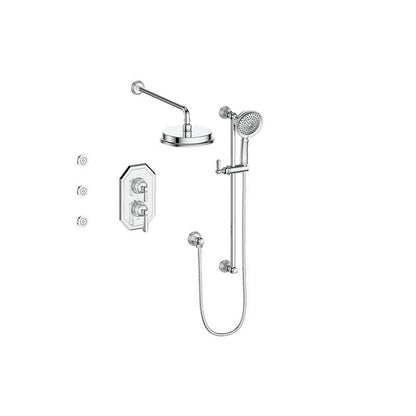 CARINTHIA 3 - WAY TH SHOWER KIT WITH BODY JETS - SET.CX.320.810 - Golzar Home