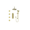 Carinthia 3/4-Inch High-Flow Th Shower Kit With Body Jets And 6-Inch Ceiling Arm - Golzar Home