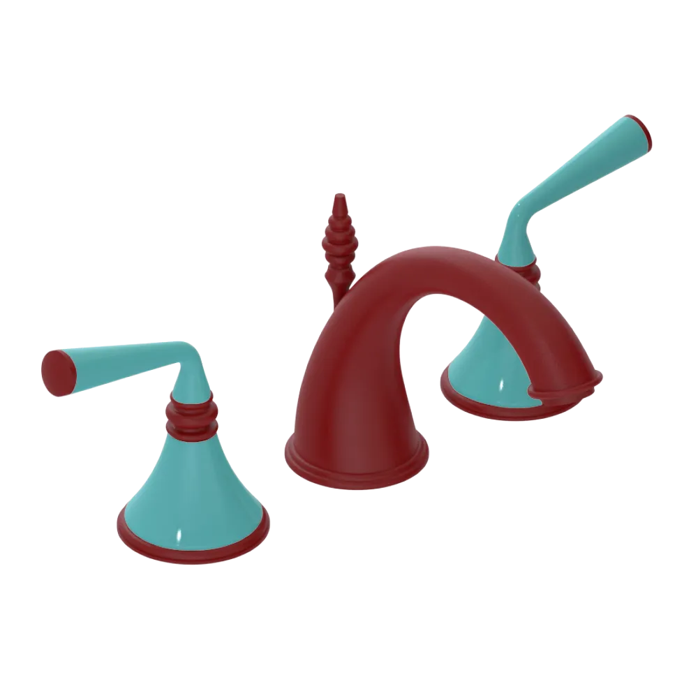 Rubinet Widespread Lav. Set. (less drain) Maroon