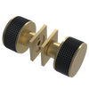 Rubinet Shower Door Knob (set) Satin Brass
