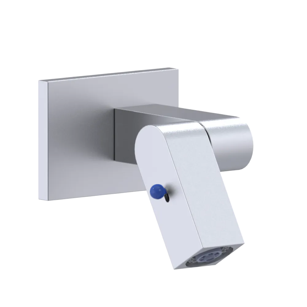 Rubinet Wall Mount Bidet & Foot Rinse with Dual Function Spray Satin Chrome