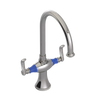 Rubinet Two Handle Single Hole Kitchen Set Polished Nickel