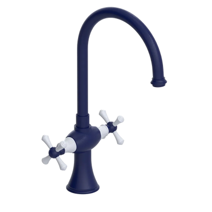 Rubinet Two Handle Single Hole Kitchen Set Midnight Blue