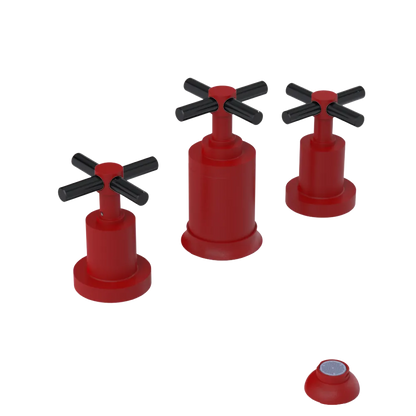 Rubinet Bidet Fitting with Spray, Diverter, and Vacuum Breaker (less drain) Maroon