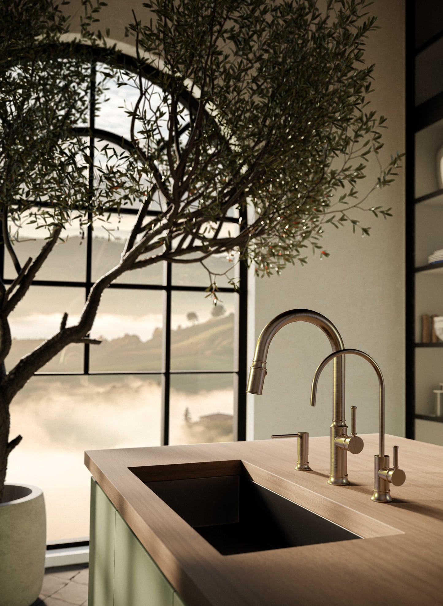 Baril Single-hole faucet for water filtration system