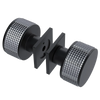 Rubinet Shower Door Knob (set) Matt Black