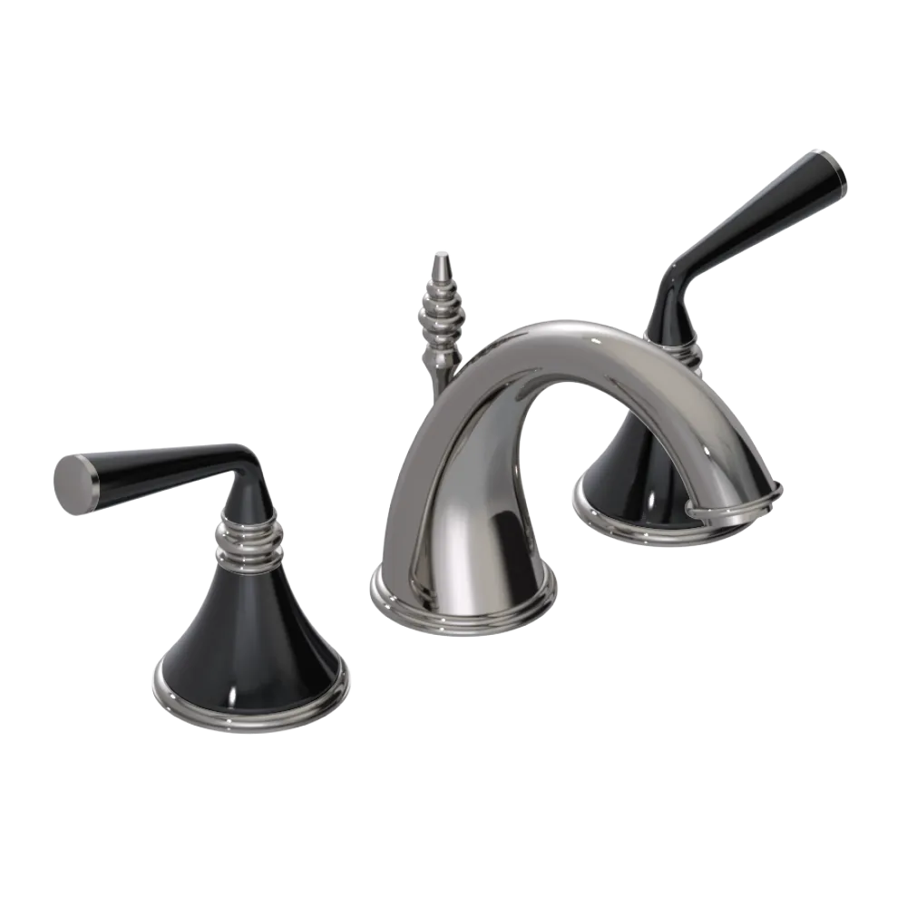 Rubinet Widespread Lav. Set. (less drain) Polished Nickel