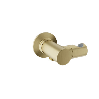 Baril Wall-mounted hand shower holder and supply elbow