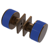 Rubinet Shower Door Knob (set) Tuscan Brass