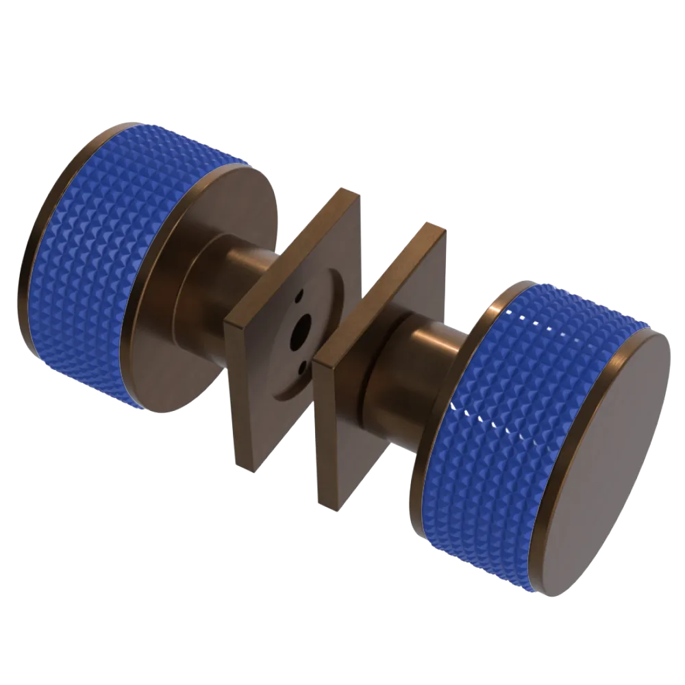 Rubinet Shower Door Knob (set) Tuscan Brass