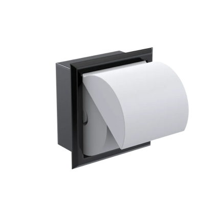 Rubinet RECESSED TOILET PAPER HOLDER Black