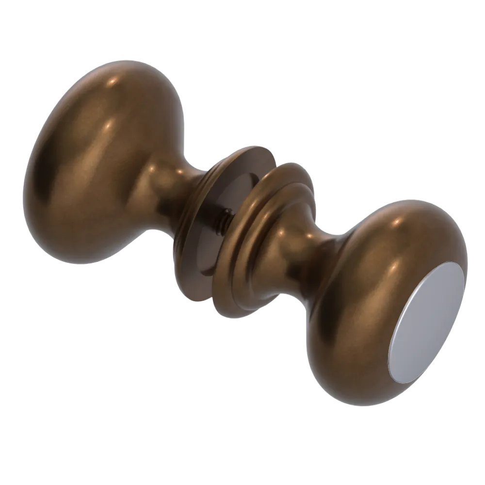 Rubinet Shower Door Knob (set) Tuscan Brass