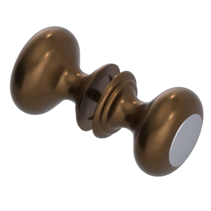Rubinet Shower Door Knob (set) Tuscan Brass
