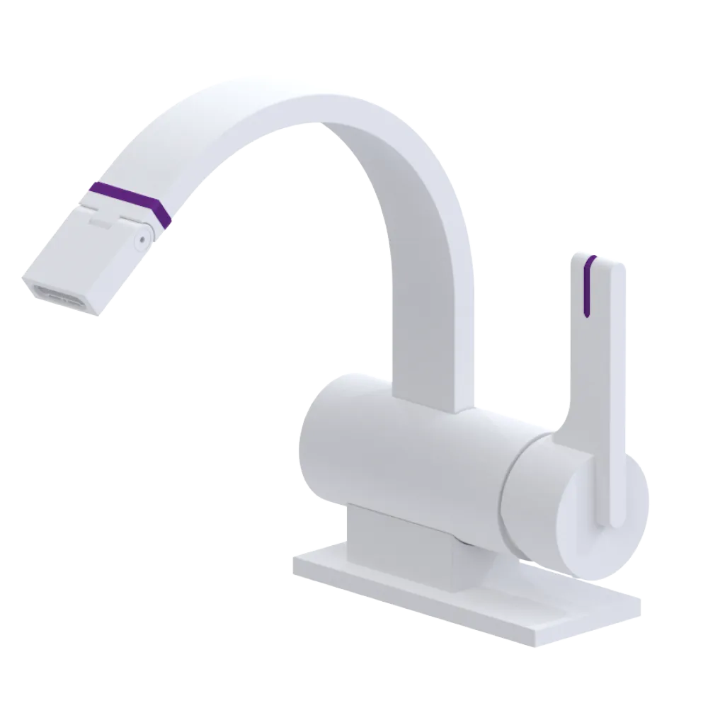 Rubinet Single Control Bidet Fitting (less drain) Matt White