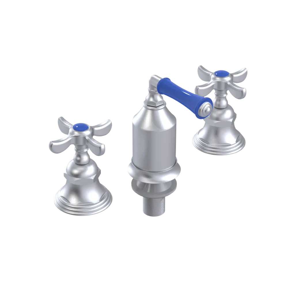 Rubinet Bidet Fitting with Spray, Diverter, and Vacum Breaker (Less Drain) Satin Chrome