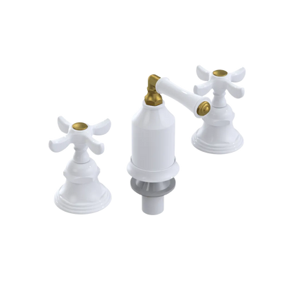 Rubinet Bidet Fitting with Spray, Diverter, and Vacum Breaker (Less Drain) White