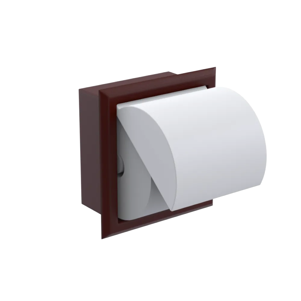 Rubinet RECESSED TOILET PAPER HOLDER Bordeaux