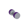 Rubinet Shower Door Knob (set) Satin Chrome