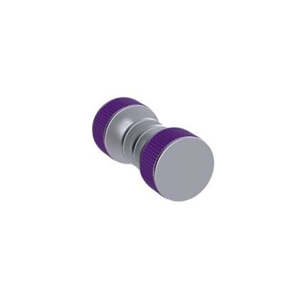 Rubinet Shower Door Knob (set) Satin Chrome