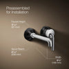 Tone™ Wall-mount single-handle bathroom sink faucet, 1.2 gpm