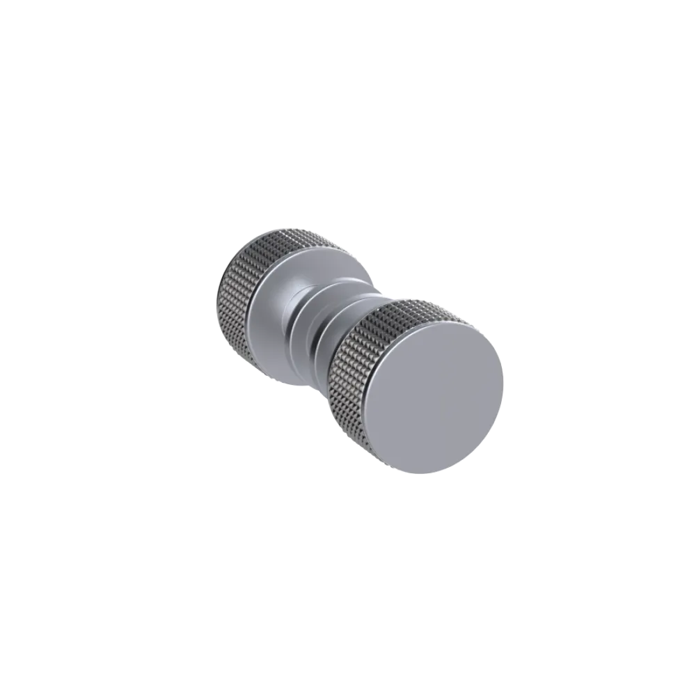 Rubinet Shower Door Knob (set) Satin Chrome