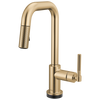Brizo Smarttouch Pull Down Prep Faucet With Square Spout Knurled Handle