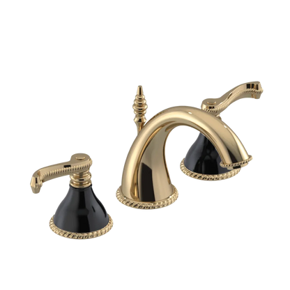 Rubinet Widespread Lav. Set. (less drain) Gold