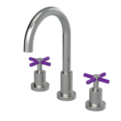 Rubinet Widespread Kitchen Set with LaSalle Spout Satin Nickel