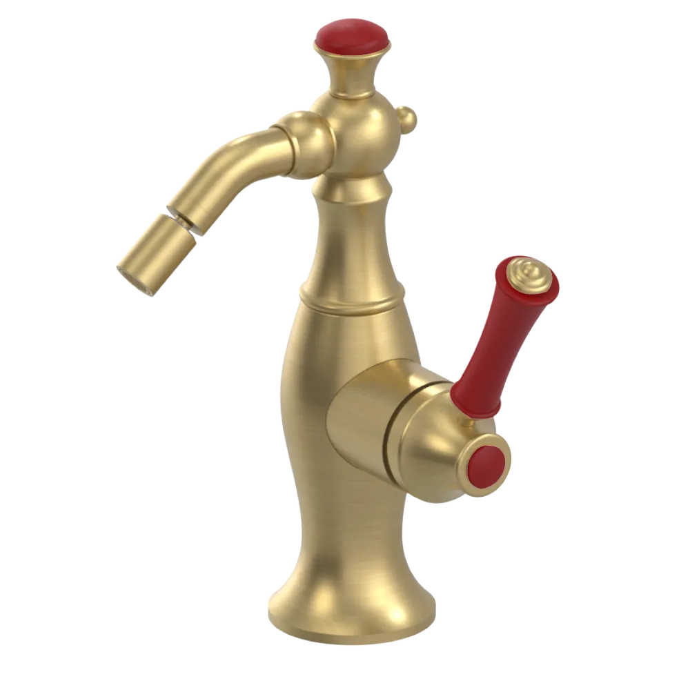 Rubinet Single Control Bidet Fitting (less drain) Satin Brass