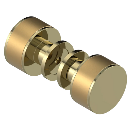 Rubinet Shower Door Knob (set) Natural Brass