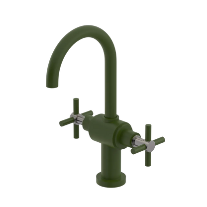 Rubinet Single Hole Dual Handle Lav. Set with LaSalle Spout (less drain) Green Envy