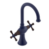 Rubinet Single Hole Dual Handle Lav. Set. (less drain) Midnight Blue