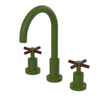 Rubinet Widespread Kitchen Set with LaSalle Spout Green Envy