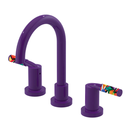 Rubinet Widespread Lav set (less drain) Purple Haze