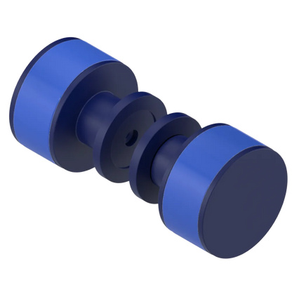 Rubinet Shower Door Knob (set) Midnight Blue