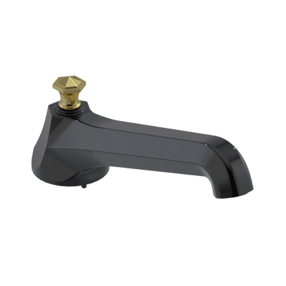 Rubinet Tub Filler Spout Deck Mount Black
