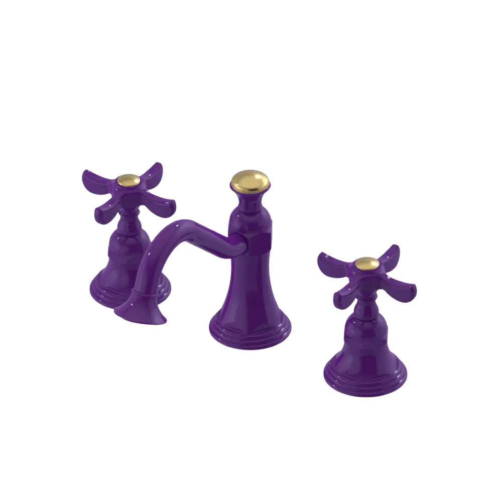 Rubinet Widespread Lav. Set. (less drain) Purple Haze