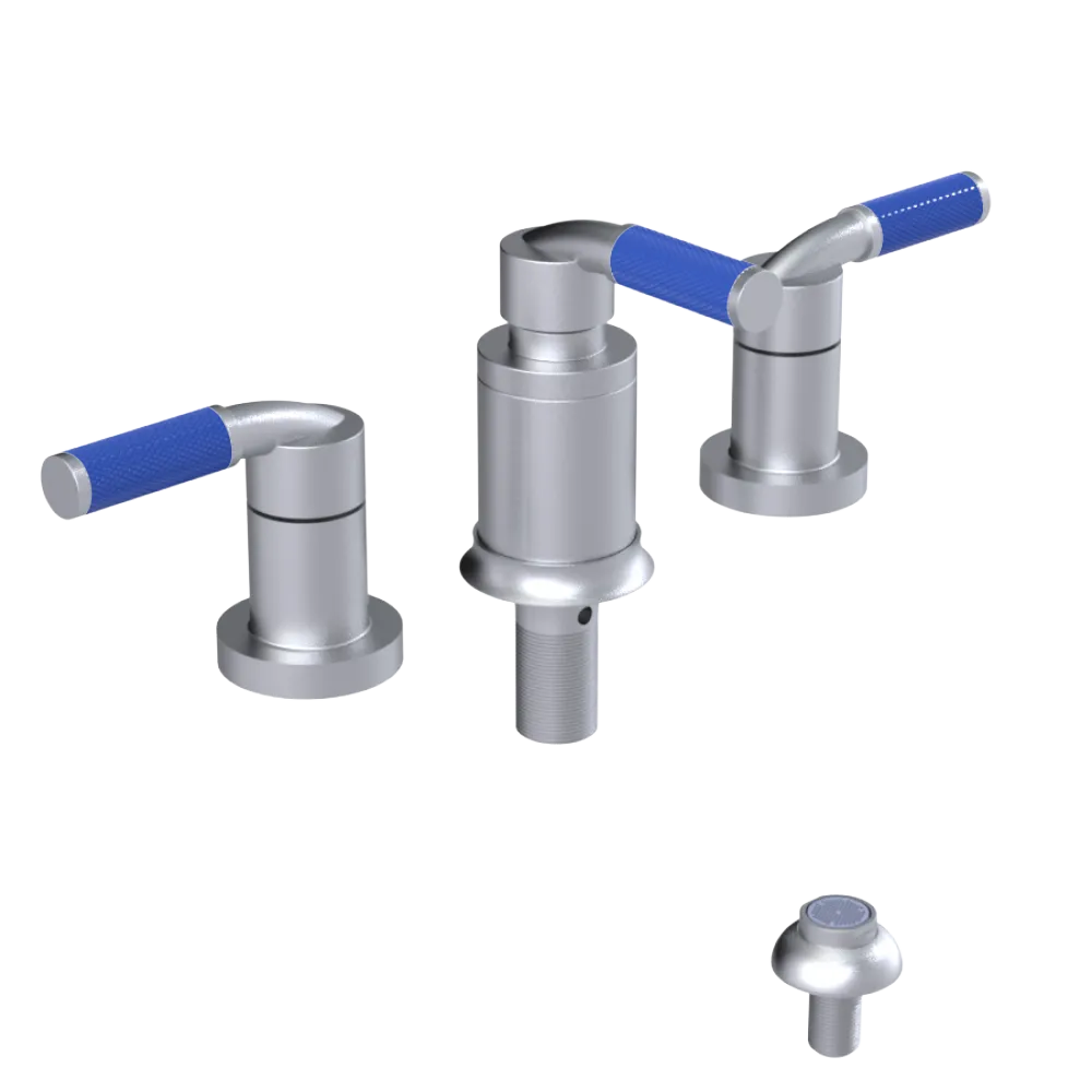 Rubinet Bidet Fitting with Spray, Diverter, and Vacum Breaker (Less Drain) Satin Chrome