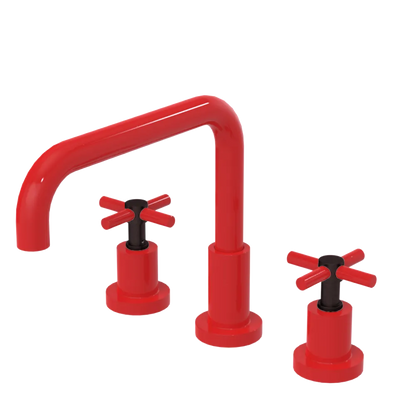 Rubinet Widespread Kitchen Set Red