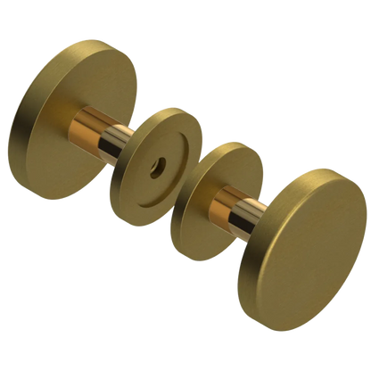 Rubinet Shower Door Knob (set) Antique Brass Matt