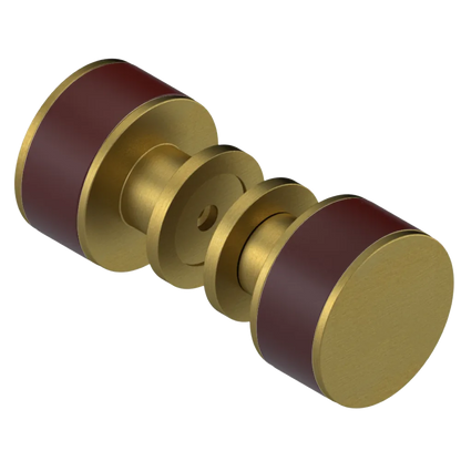 Rubinet Shower Door Knob (set) Antique Brass Matt