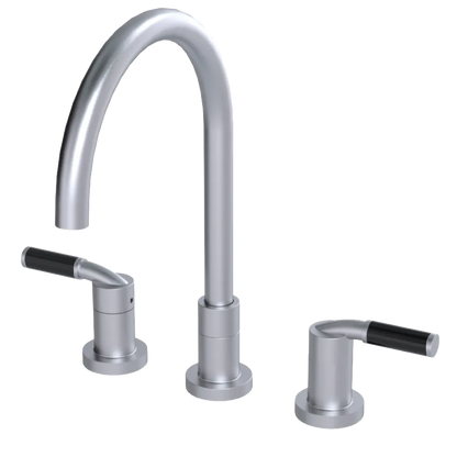 Rubinet Widespread Kitchen Set Satin Chrome