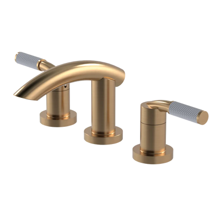 Rubinet Widespread Lav. Set. (less drain) Satin Gold