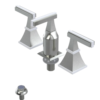 Rubinet Bidet Fitting with Spray, Diverter, and Vacum Breaker (Less Drain) Satin Nickel